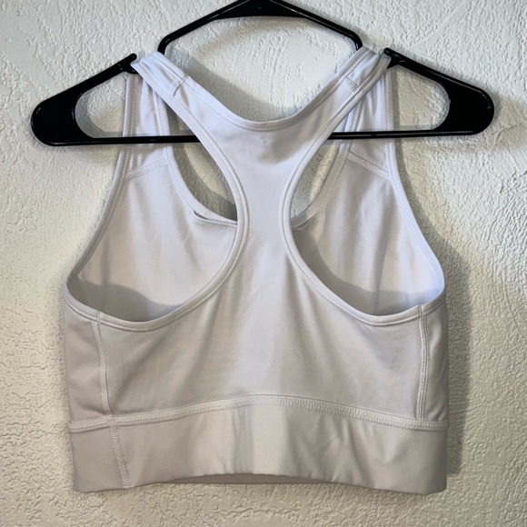 Nike Dri Fit Padded Longline Sports Bra - White - Size XL - Picture 2 of 3